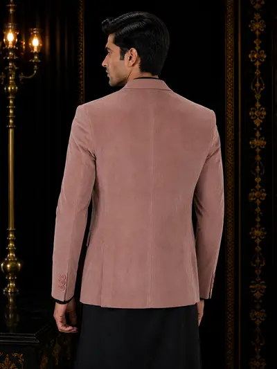 Classic Onion Pink Corduroy Coat view 4