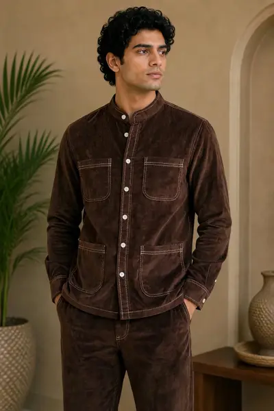 Brown Corduroy Co-Ord Set