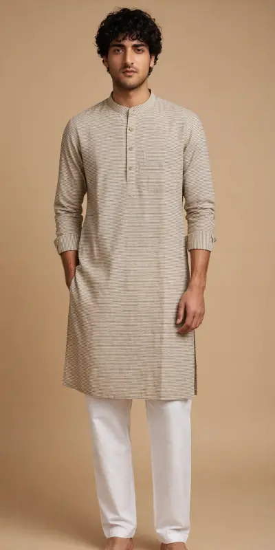 Print Kurta - Horizontal Stripe