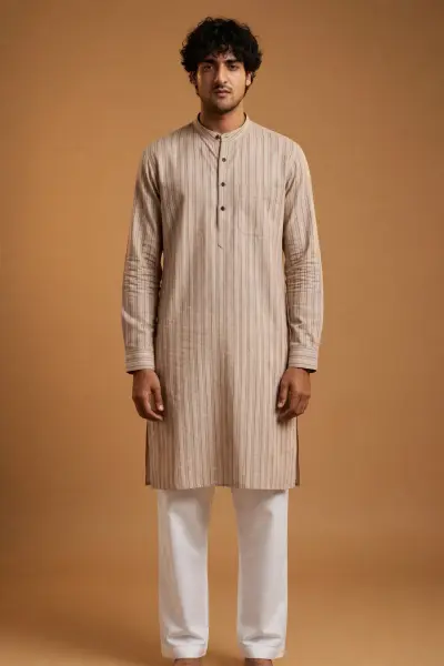 Print Kurta -  Vertical Stripe