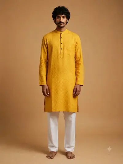 Print Kurta -  Polka Dot
