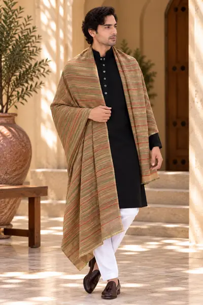 Shawl - Rusted Olive