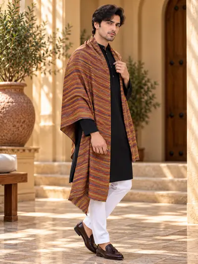 Shawl - Multicolor Rusted