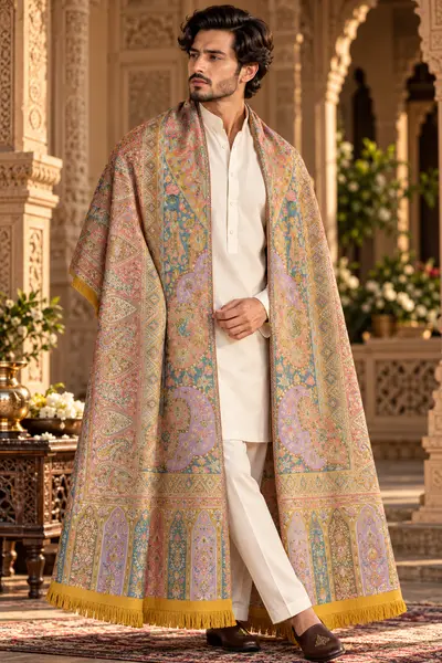 Shawl - Pattern Mustard